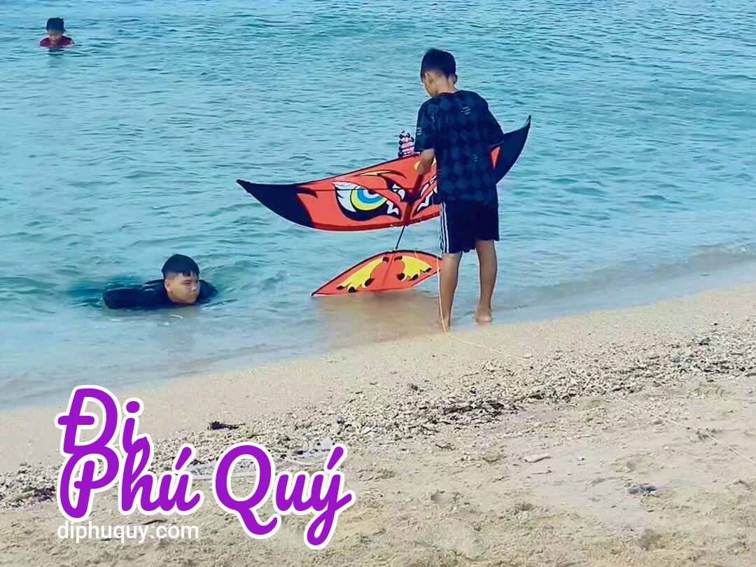 Chiều nào có gió là chiều đó có diều. Tắm biển xong lại chạy theo cánh diều đến lúc, Tấn Lợi Phú Quý
