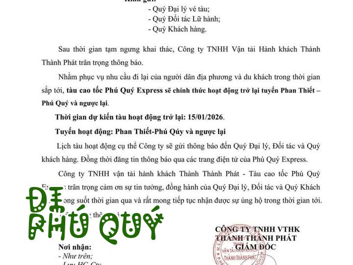 MỪNG GHÊ - TÀU PHÚ QUÝ EXPRESS (TÀU GIƯỜNG NẰM) TRỞ LẠI HOẠT ĐỘNG TUYẾN PHÚ QUÝ <=>, Tấn Lợi Phú Quý